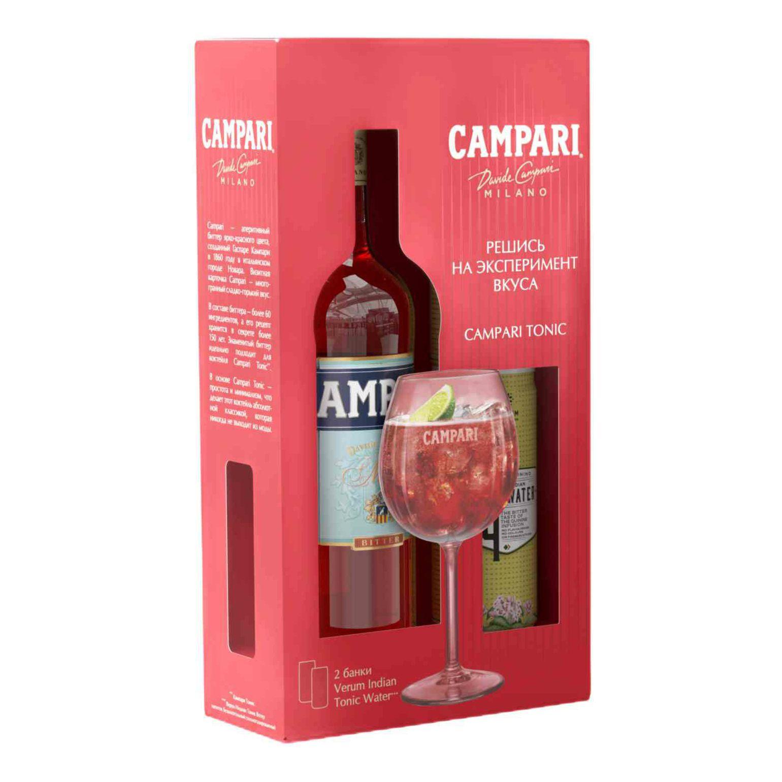 Ликер десертный Campari и тоник 750 мл., стекло