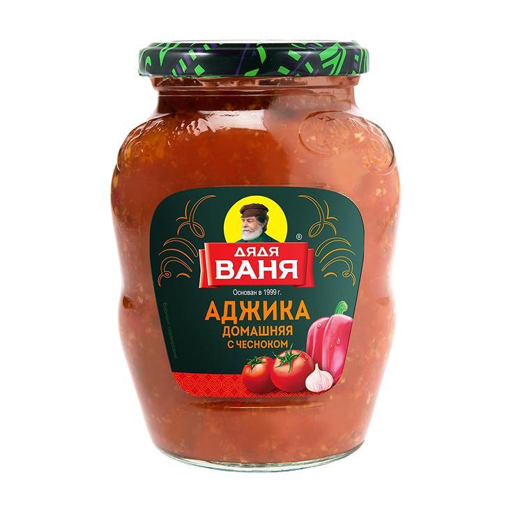Аджика Дядя Ваня домашняя с чесноком 370 гр., стекло