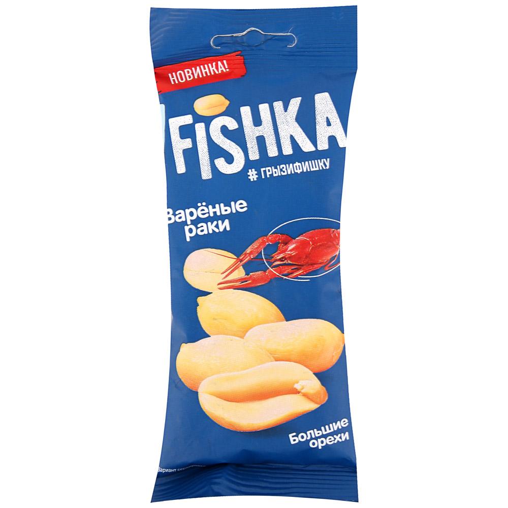 Арахис жареный соленый со вкусом вареных раков, Fishka, 50 гр., флоу-пак