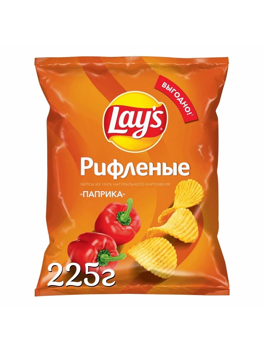 Чипсы Lay's паприка 225 гр., флоу-пак