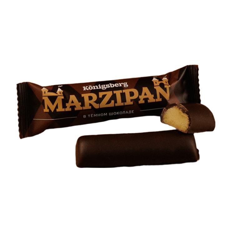 Марципановый батончик ШААКЕН ДОРФ в темном шоколаде 40 гр., флоу-пак