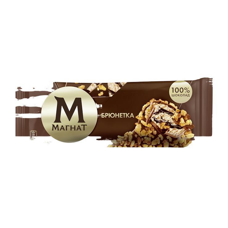 Мороженое эскимо Магнат брюнетка 8% 67 гр., флоу-пак