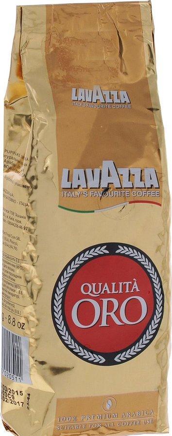 Кофе в зернах Lavazza Qualita Oro, 250 гр., флоу-пак