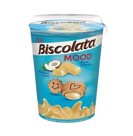 Печенье Biscolata Mood Coconut c кокосовой начинкой 115 гр., ПЭТ