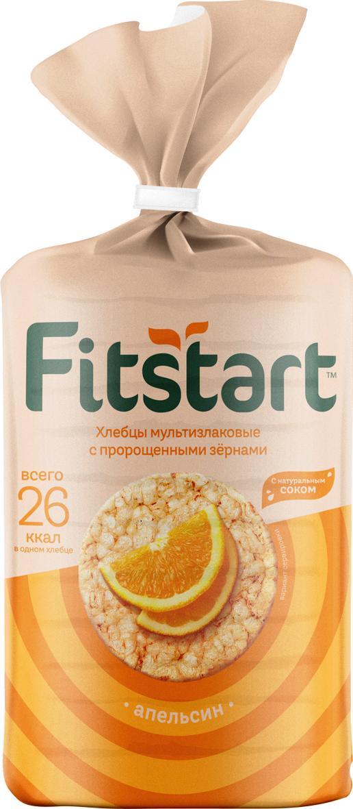 Хлебцы Fitstart Мультизлаковые апельсин 100 гр., пакет