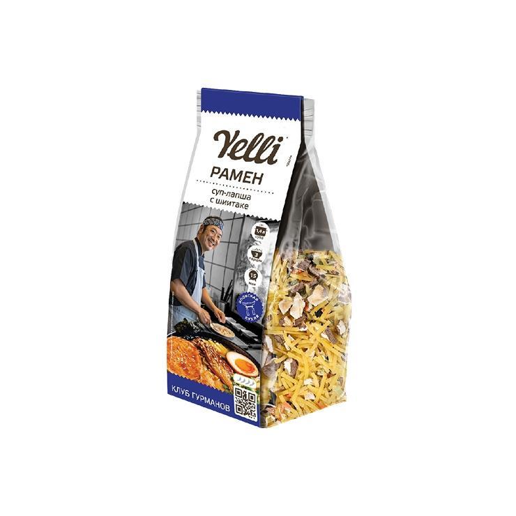 Суп-лапша Yelli рамен с шиитаке 110 гр., флоу-пак