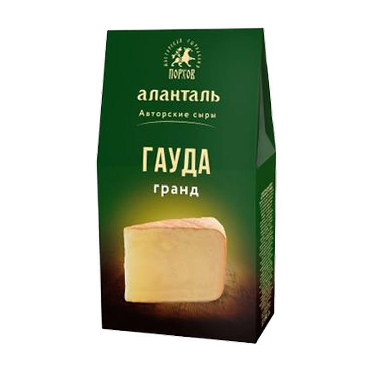 Сыр Аланталь гауда гранд полутвердый 45% 190 гр., картон