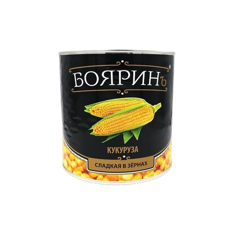 Кукуруза консервированная Бояринъ сладкая 2650 мл., ж/б