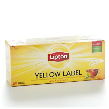 Чай Lipton черный, 25 гр., картон