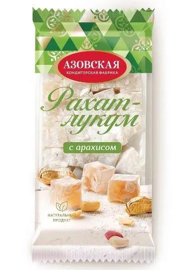 Рахат-лукум Азовская КФ с арахисом 300 гр., флоу-пак