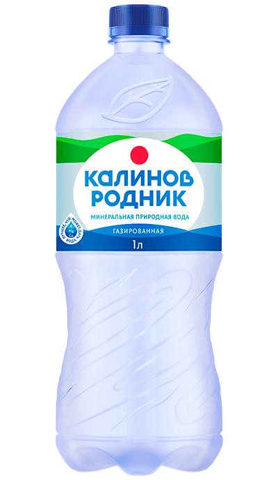 Вода газированная Калинов Родник минеральная 1 л., ПЭТ