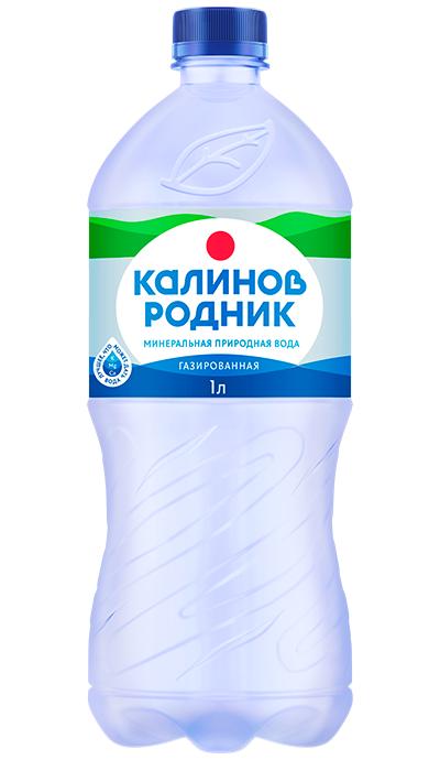 Вода Калинов Родник минеральная газированная 1 л., ПЭТ