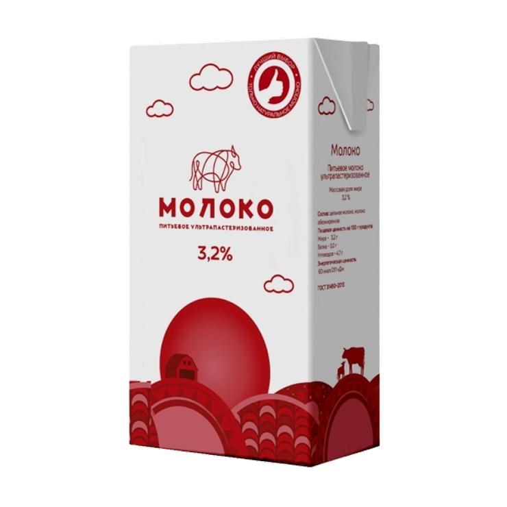Молоко Астрологическая Коровка ультрапастеризованное 3,2% 1 л., тетра-пак
