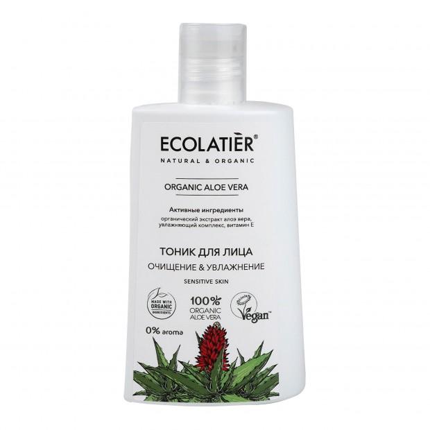 Тоник для лица Ecolatier Green Очищение и увлажнение. Organic Aloe Vera 250 мл., флакон