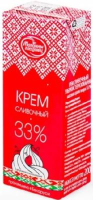 Сливки крем Молочный гостинец 33% 200 гр., тетра-пак