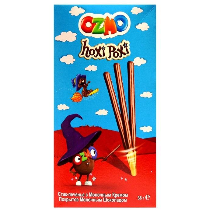 Палочки бисквитные с молочным кремом и шоколадом Ozmo Hozi-Poxi 36 гр., картон