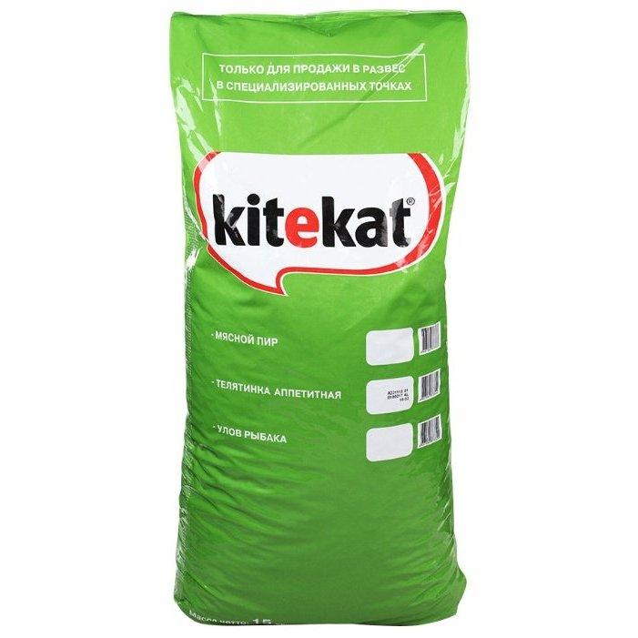 Kitekat Сухой корм для кошек телятинка аппетитная 15кг