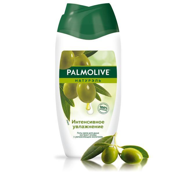 Гель-крем Palmolive Натурэль Для душа Интенсивное увлажнение Олива и увлажняющее молочко 250 мл., ПЭТ