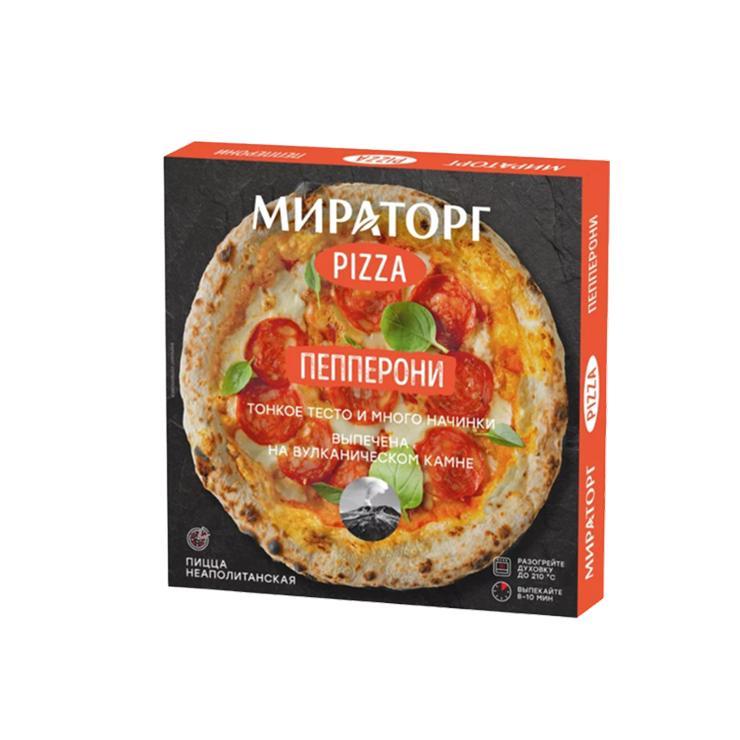 Пицца Мираторг пепперони 350 гр., картон