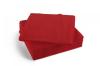 Салфетка бумажная 2-слоя 33х33 мм 150 штук красная, целлофан