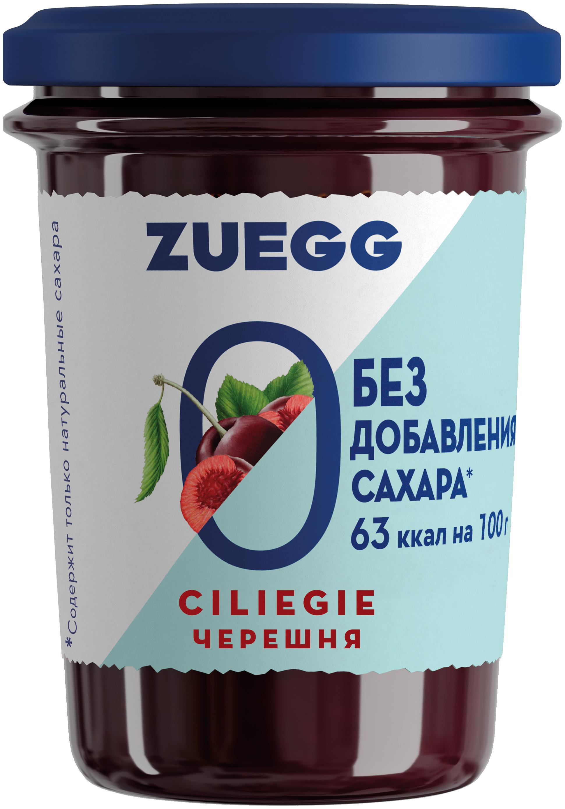 Конфитюр Zuegg   Черешня без сахара, 220 гр., стекло