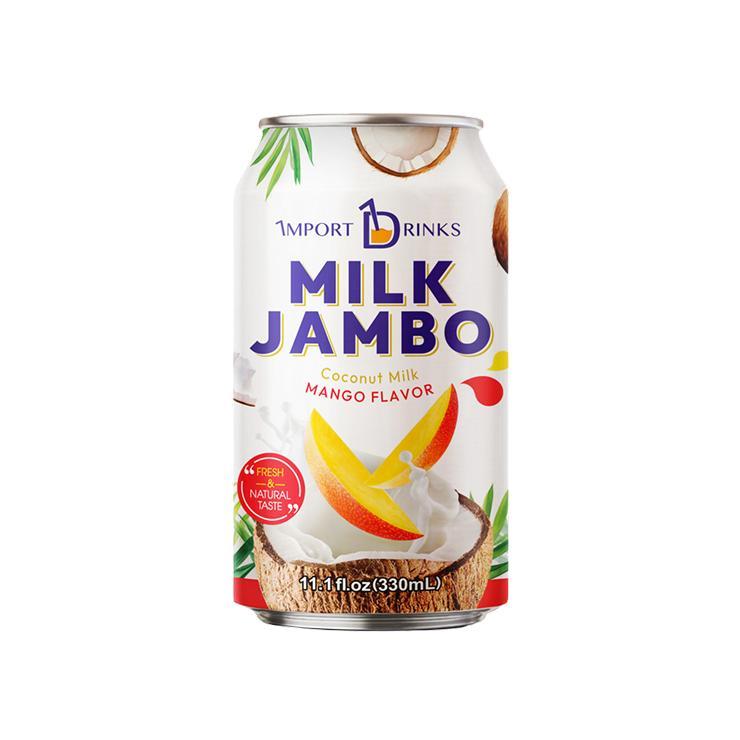 Напиток сокосодержащий MILK JAMBO кокосовое молоко манго 330 мл., ж/б