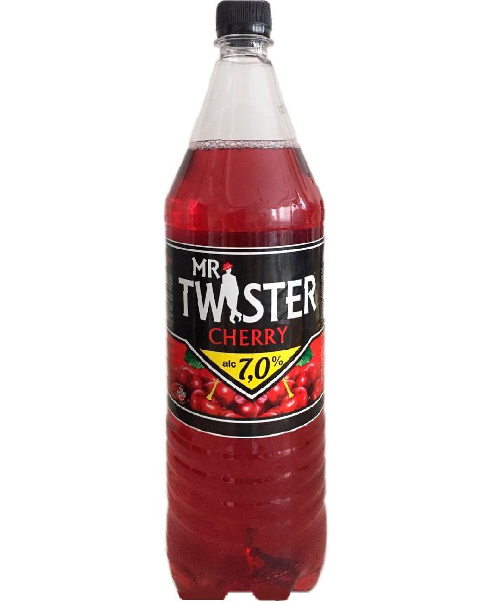 Пивной напиток Mr.Twister вишня пастеризованный 7% 1,3 л., ПЭТ