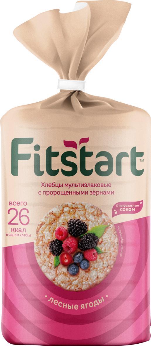 Хлебцы Fitstart Мультизлаковые Лесные ягоды 100 гр., флоу-пак