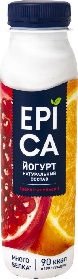 Йогурт питьевой Epica Гранат-апельсин 2,5% 260 гр., ПЭТ