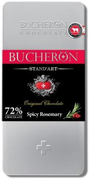 Шоколад Bucheron стандарт горький шок.с розмарин.и роз.перцем 100 гр., ж/б
