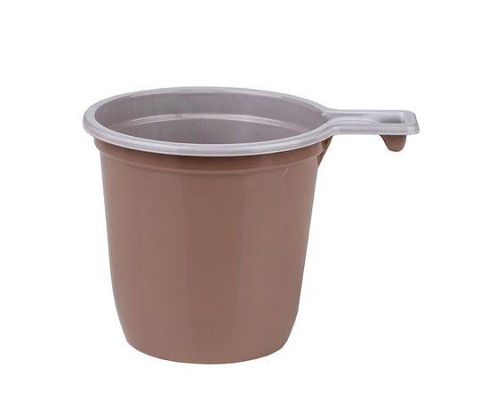 Одноразовая чашка Мой Дом кофейная коричневая белая 200мл 6 штук, пакет