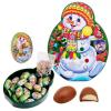 Конфеты шоколадные Атаг Чудесные игрушки Снеговик с пазлом 200 гр., пластик