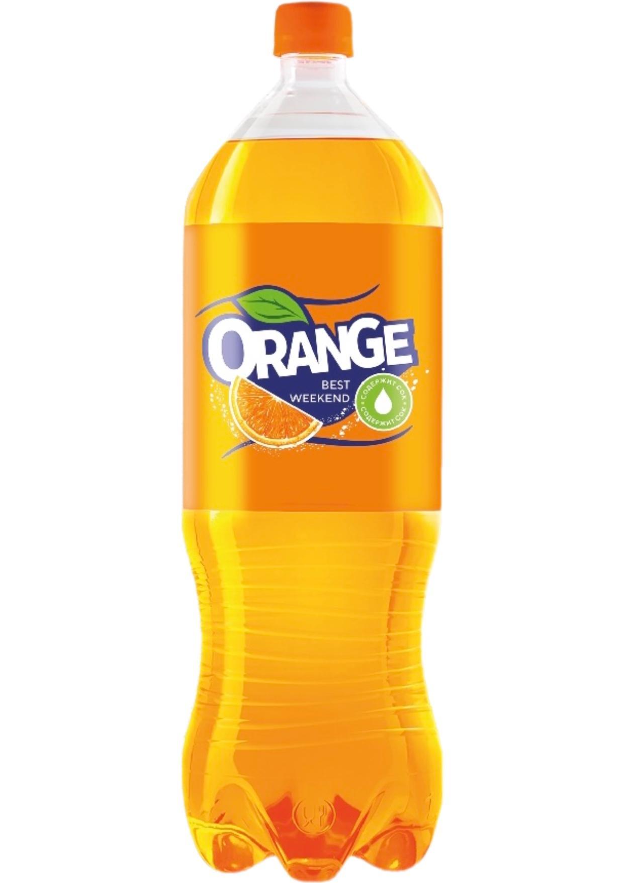Напиток сильногазированный Best Weekend апельсин 2 л., ПЭТ