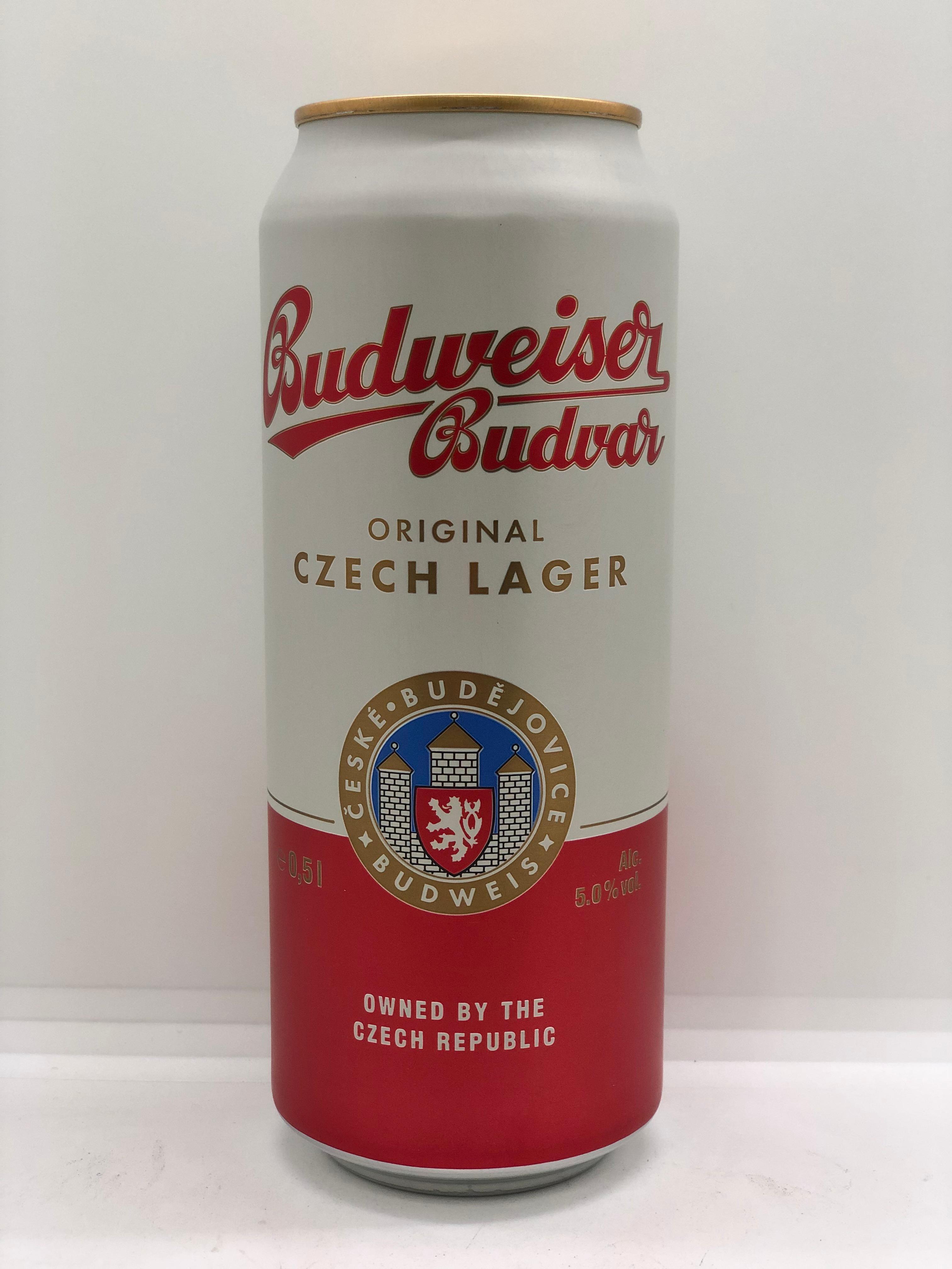 Пиво Budweiser Budvar светлое пастеризованное фильтрованное 500 мл., ж/б