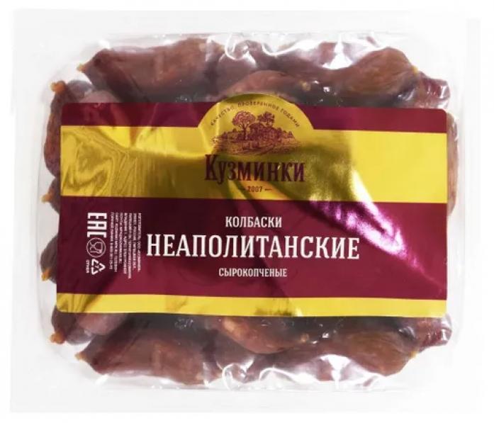 Колбаски сырокопченые Кузминки Неаполитанские 150 гр., пакет
