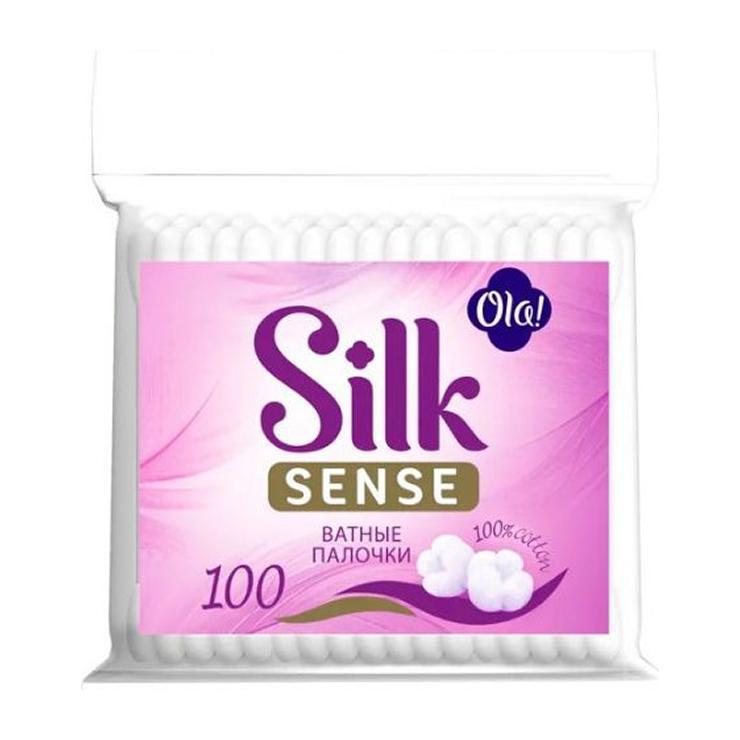 Ватные палочки Ola! Silk 100 шт., флоу-пак