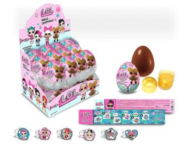 Яйцо шоколадное LOL Surprise! с игрушкой и лифлетом, LOL Surprise!, 20 гр., обертка фольга / бумага