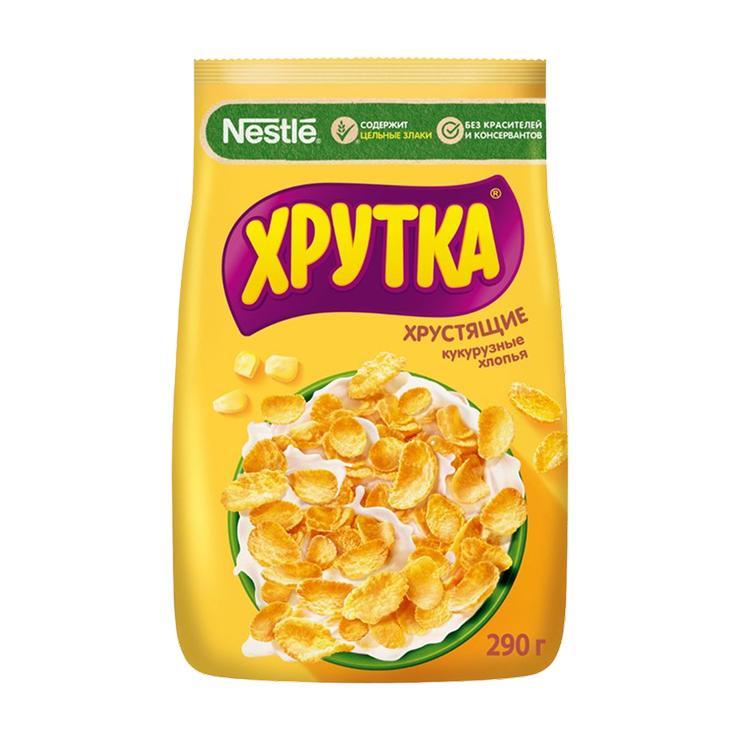 Хлопья Хрутка хрустящие кукурузные 290 гр., флоу-пак