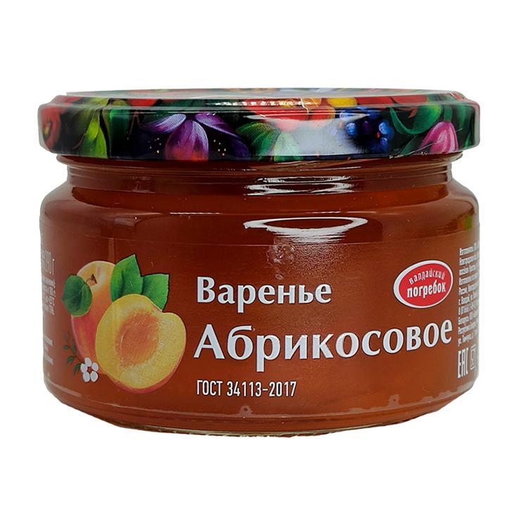 Варенье Валдайский погребок абрикосовое ГОСТ 290 гр., стекло
