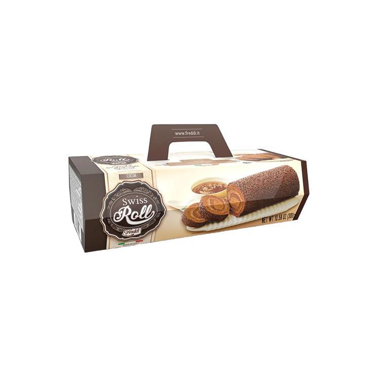 Рулет FREDDI swiss roll cocoa бисквитный с шоколадной начинкой 300 гр., картон