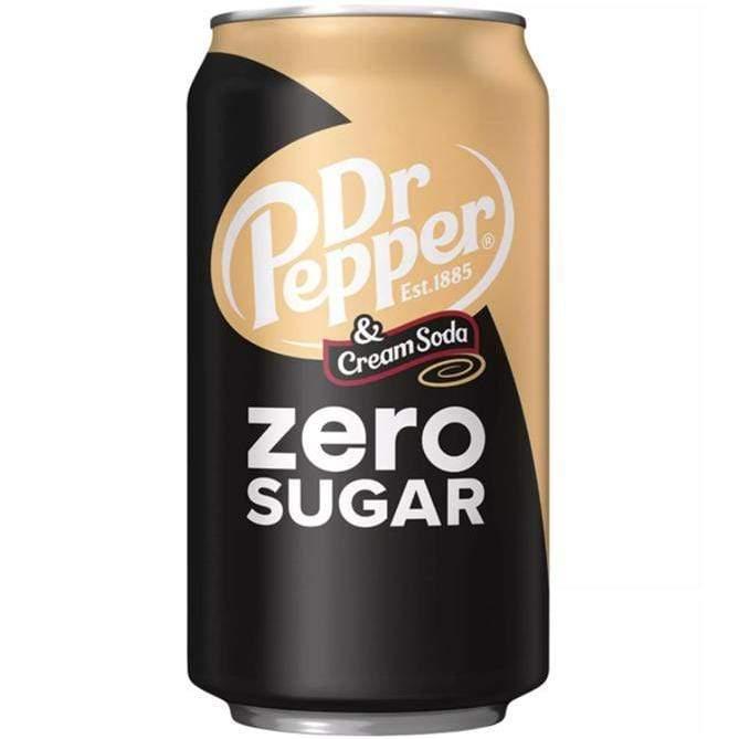 Напиток газированный Dr. Pepper Cream Soda Zero Sugar США, Крем Сода без сахара, 350 мл., ж/б