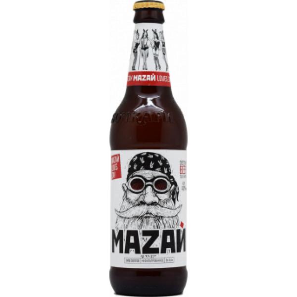 Пиво Бочкари Mazay Svetloe 4,8% 500 мл., стекло