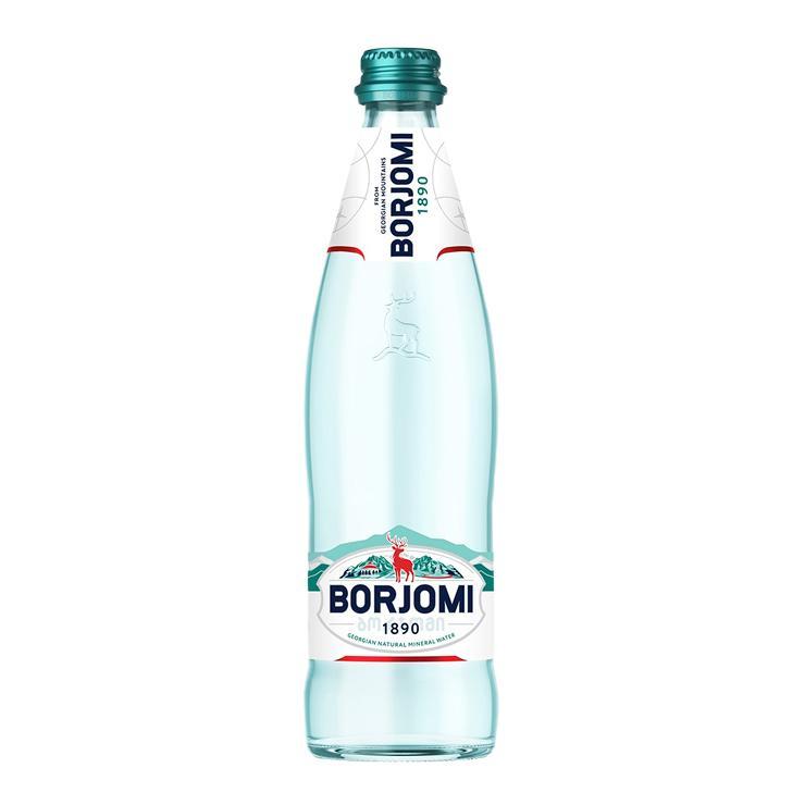 Вода газированная Borjomi минеральная 500 мл., стекло
