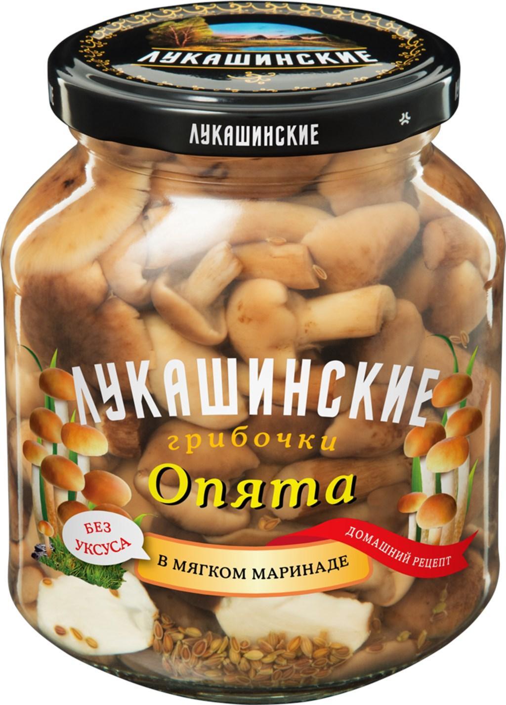 Опята Лукашинские маринованные 340 гр., стекло