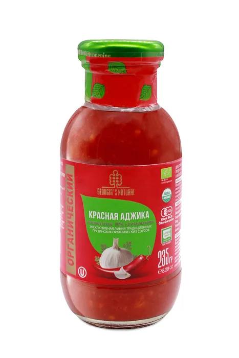 Аджика GEORGIA'S NATURAL Organic красная 235 гр., стекло