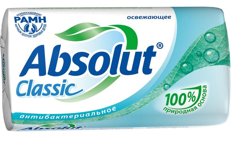 Мыло Absolut Classic Освежающее антибактериальное 90 гр., обертка
