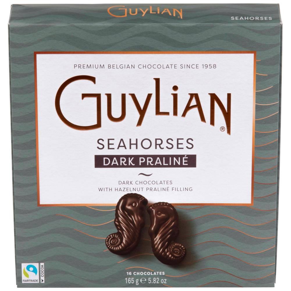 Конфеты Guylian SEAHORSES DARK PRALINE Морские коньки из горьгого шоколада 165 гр., картон