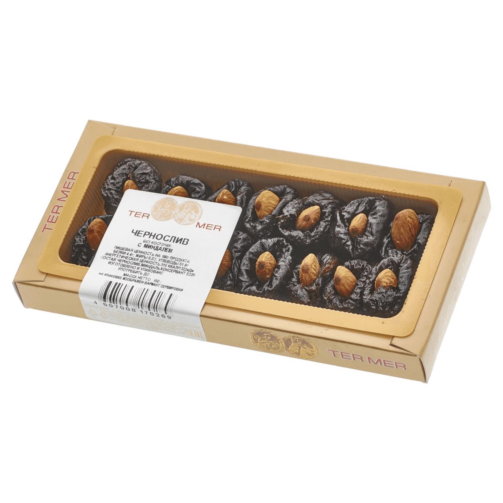 Чернослив TerMer с миндалем 150 гр., картон