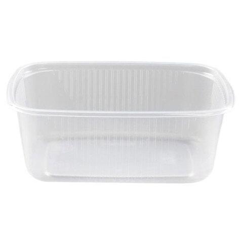 Контейнер Юпласт прямоугольный полупрозрачный 200 мл. 108х82х38 мм.