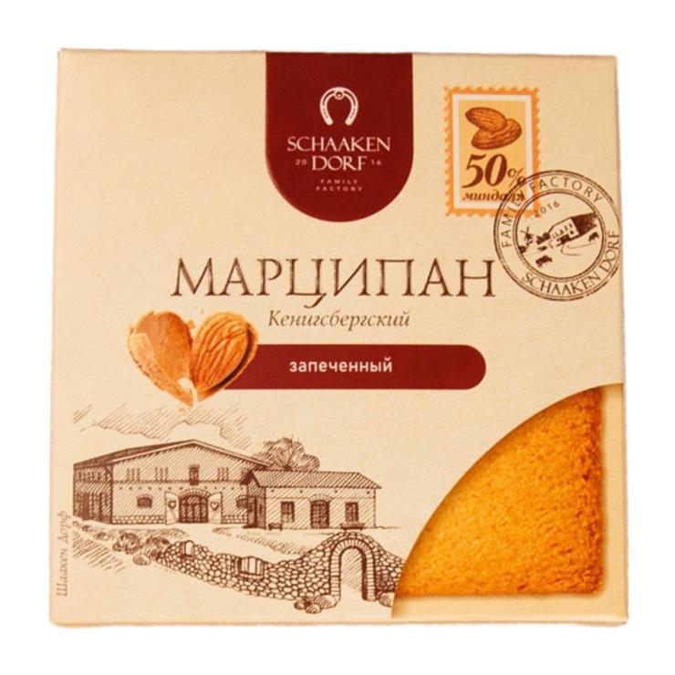 Марципановая плитка ШААКЕН ДОРФ запеченная 50 гр., картон